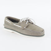 Mens Timberland Classic A21J7 Medium Grey Leather Lace Up Casual Boat Shoes